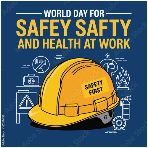 World Day for Safety and Health at Work flyer poster image 17.eps