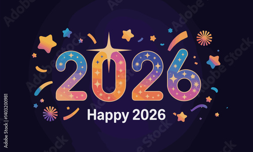 2026, new year evening, new year poster, new year banner, holiday, new, year, sign, celebration, neon, new year, night, eve, light, happy, card, party, decoration, winter, city, sky, christmas, firewo