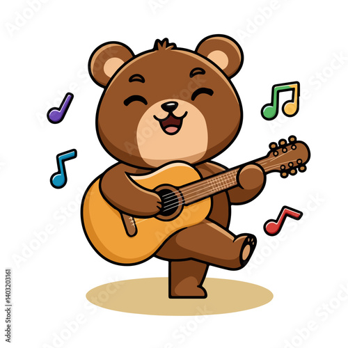 animal bear vector illustration, cartoon illustration