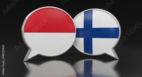 Indonesia and Finland Dialogue Flags Symbolic Speech Bubble Interaction Free Download Indonesia and Finland Dialogue Flags Symbolic Speech Bubble Interaction - GFXLoad