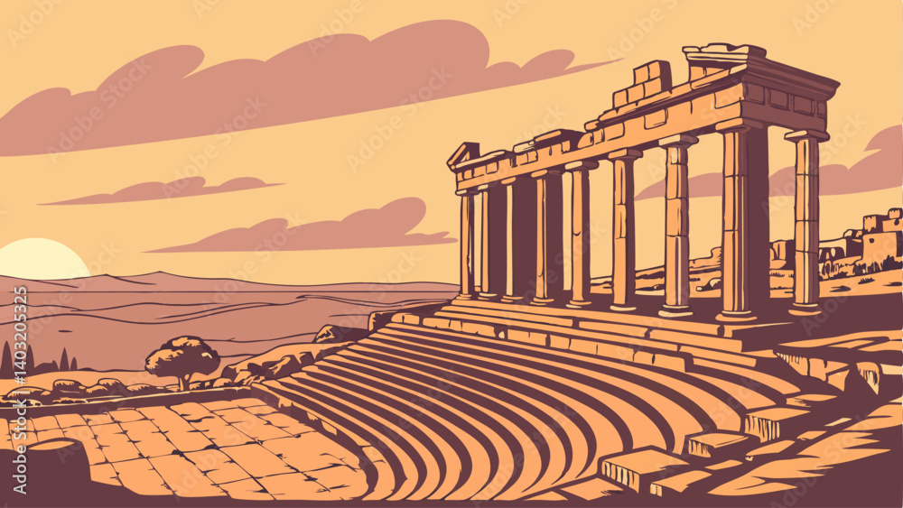 Obraz premium ancient roman ruins