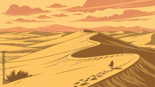 sand dunes in the desert