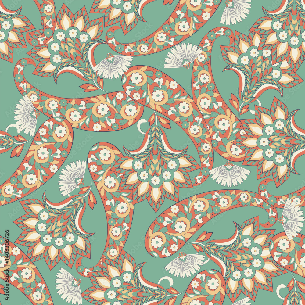 Naklejka premium seamless floral pattern