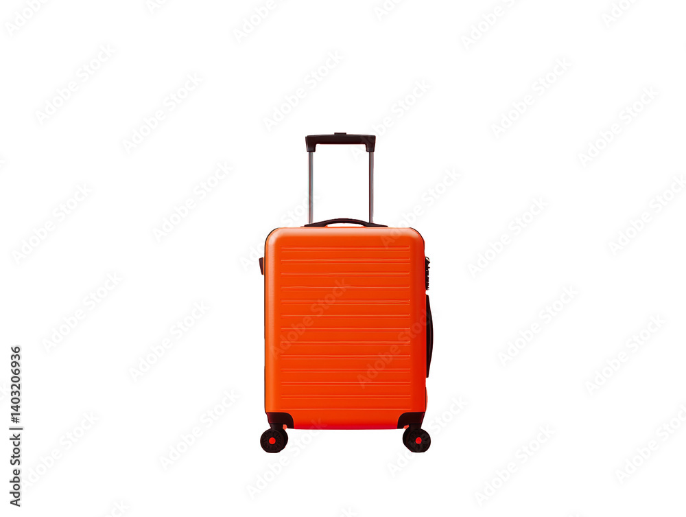 Red suitcase isolated on white background. Red suitcase isolated on white background.