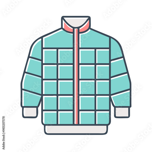 Stylish Teal Quilted Jacket for Winter Warmth and Fashion
