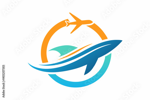 Travel  business logo air travel logo air bus  
