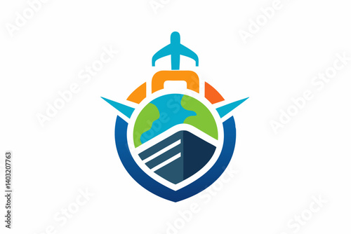 Travel  business logo air travel logo air bus  
