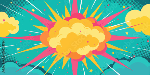 Cartoon Explosion, Pop Art, Comic Book