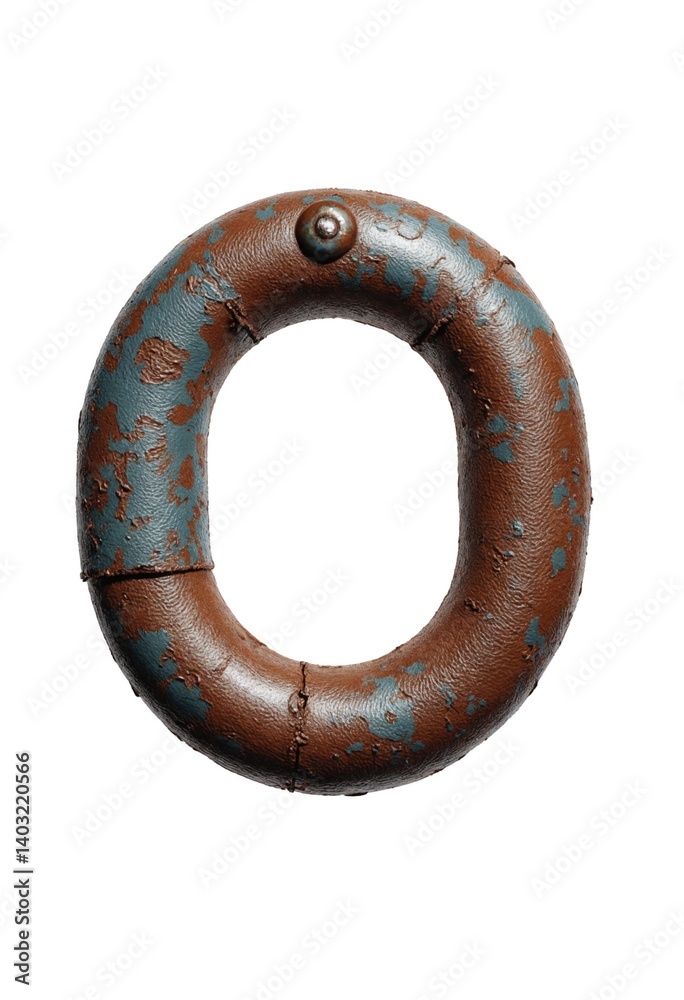 Isolated Rusty Metal Ring Object on White Background Studio Shot Isolated Rusty Metal Ring Object on White Background Studio Shot