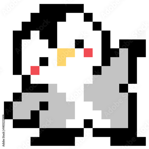 Pixel Art style illustration of animals