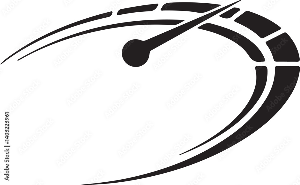High-Performance Speedometer Icon - Perfect for Efficiency and Acceleration Themes High-Performance Speedometer Icon - Perfect for Efficiency and Acceleration Themes