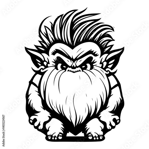 Stylized Impish Vector Illustration Character