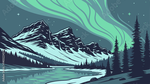 winter forest landscape
