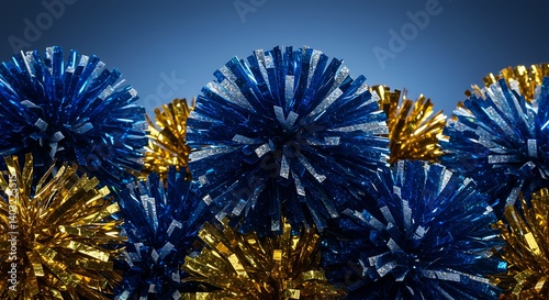 Blue and Gold Triumph AI Generated