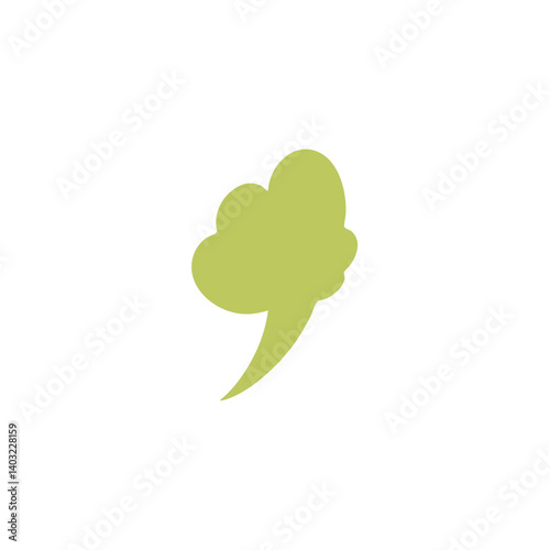 Bad smelling green smoke cloud