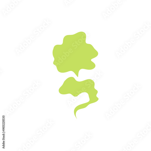 Bad smelling green smoke cloud