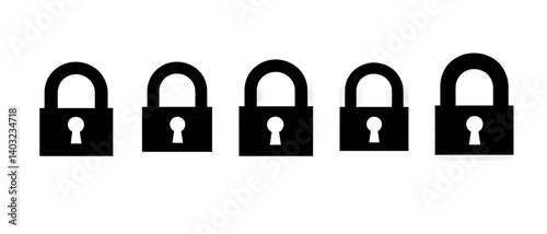 Security lock icon vector illustration for business and personal projects