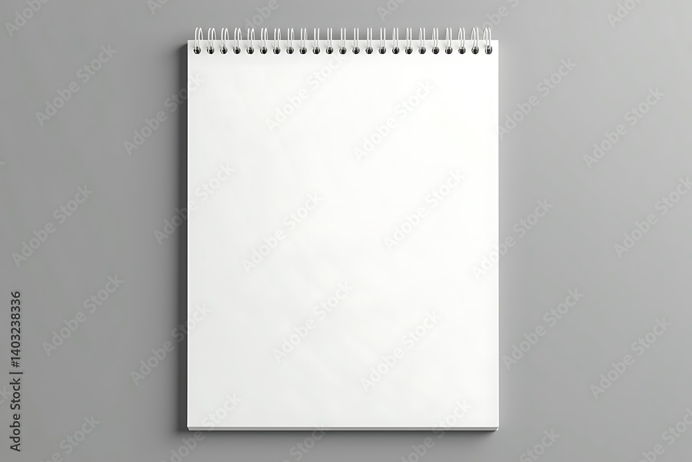 Blank Spiral Notebook Mockup Clean Design Blank Spiral Notebook Mockup Clean Design