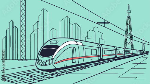 train in motion