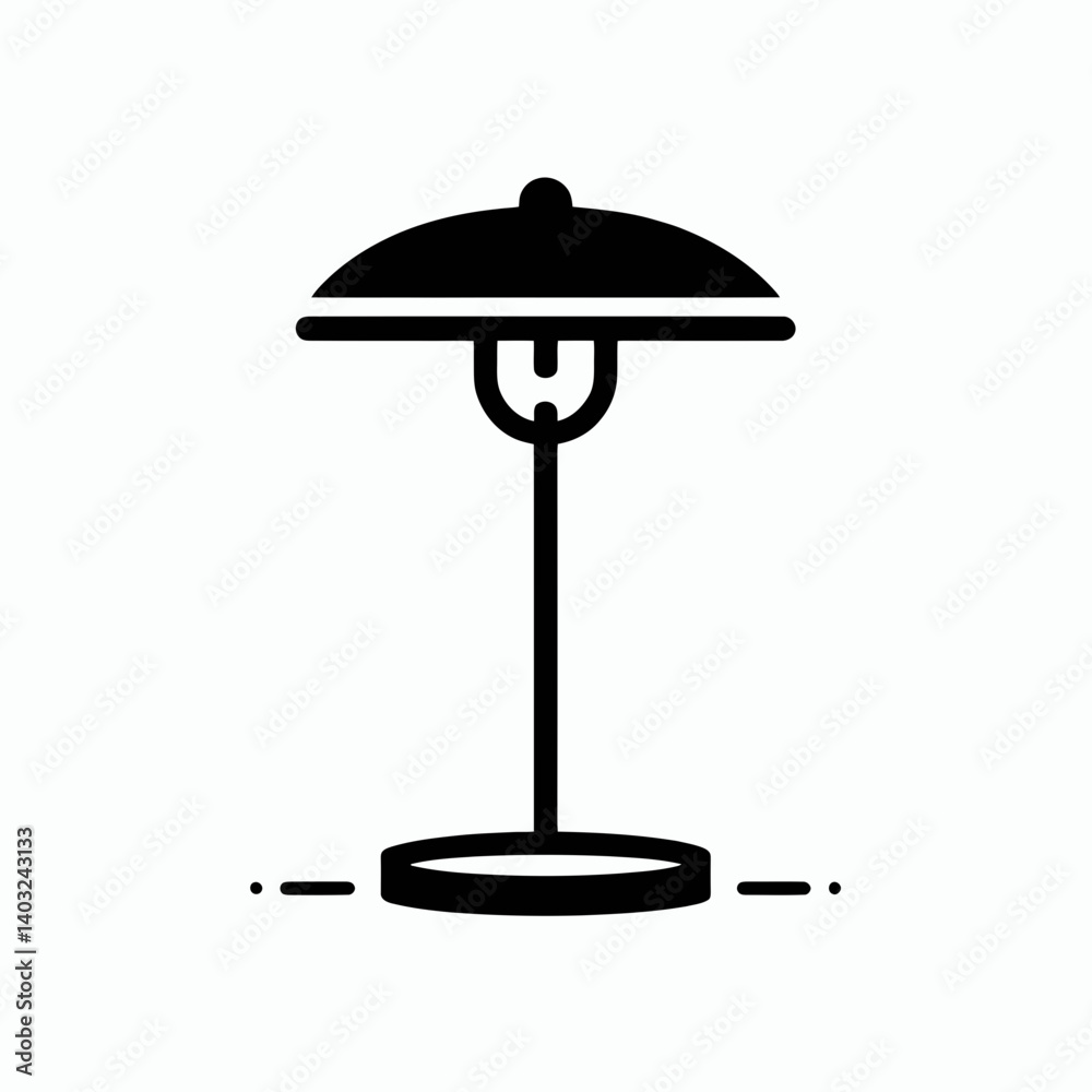very simple flat and single minimalist Lamp Base Silhouettes in black on a white background very simple flat and single minimalist Lamp Base Silhouettes in black on a white background