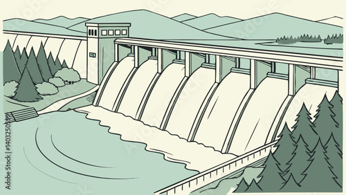 dam on the river