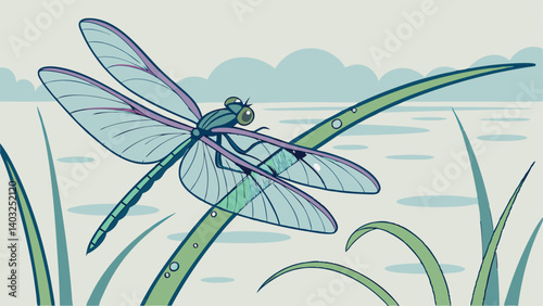 dragonfly on a flower