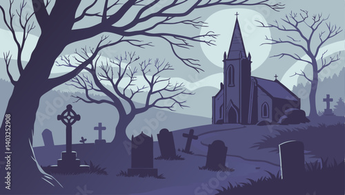 church in the night