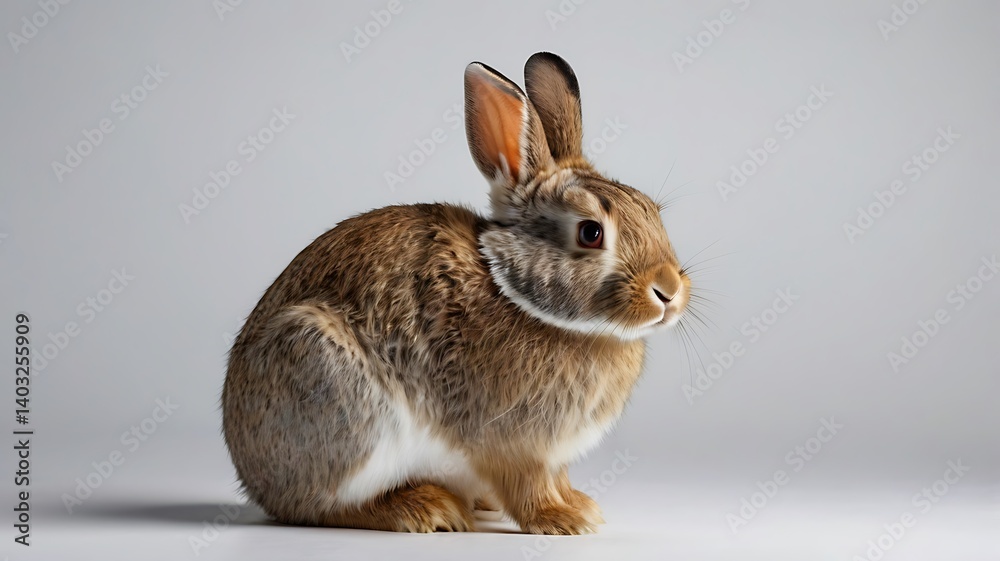 white rabbit on a white background white rabbit on a white background