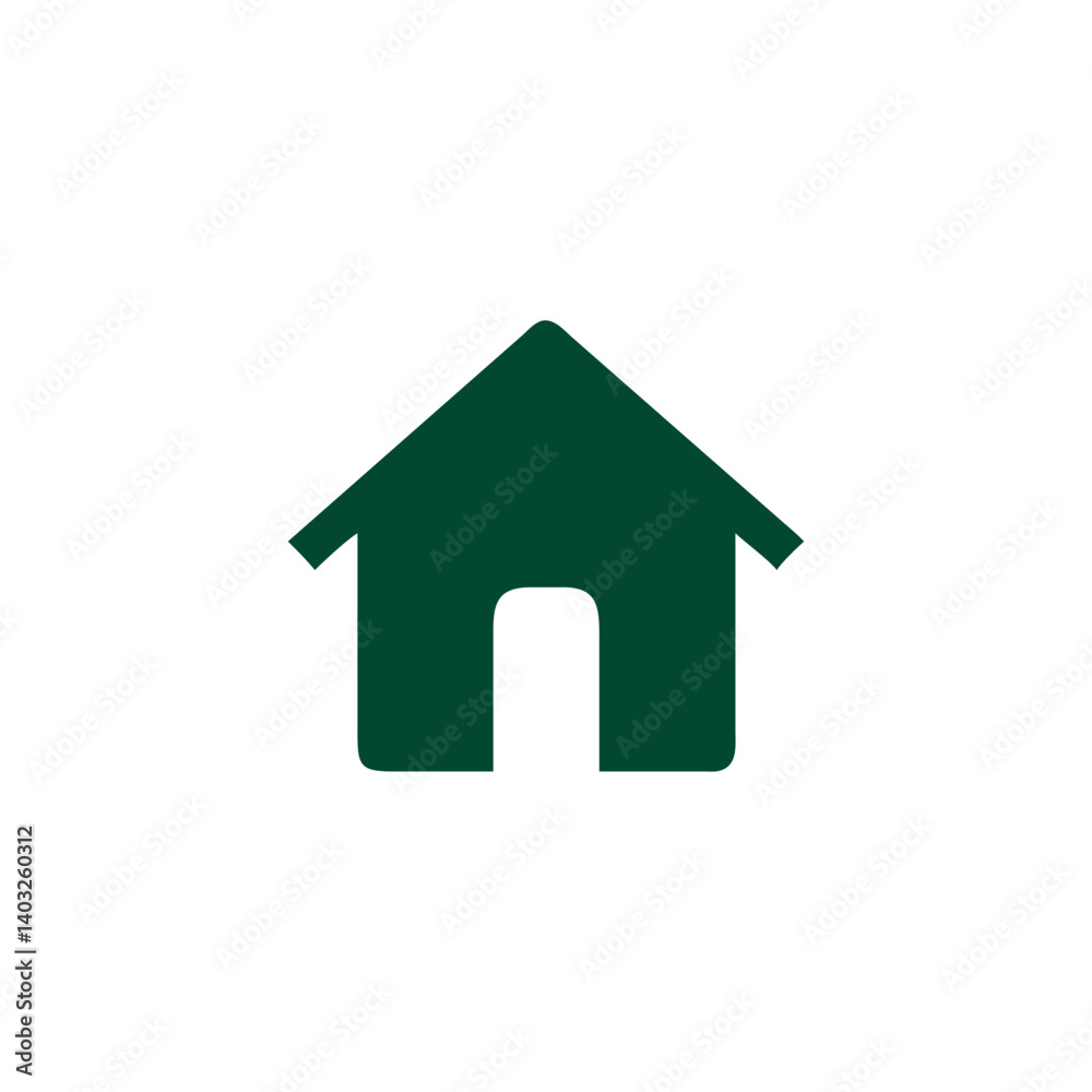 Simple Green House Icon Home Sweet Home, Residential, House Symbol, Real Estate, Property Simple Green House Icon Home Sweet Home, Residential, House Symbol, Real Estate, Property