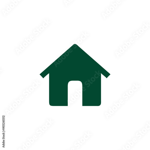 Simple Green House Icon Home Sweet Home, Residential, House Symbol, Real Estate, Property