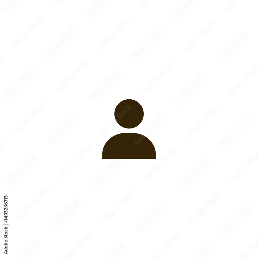 Simple Dark Brown User Profile Icon Perfect for Websites, Apps, and Presentations Simple Dark Brown User Profile Icon Perfect for Websites, Apps, and Presentations