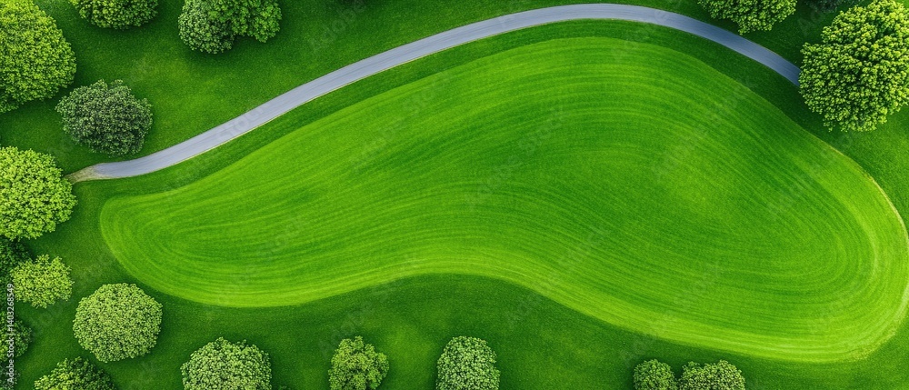 Lush Golf Course Greenscape