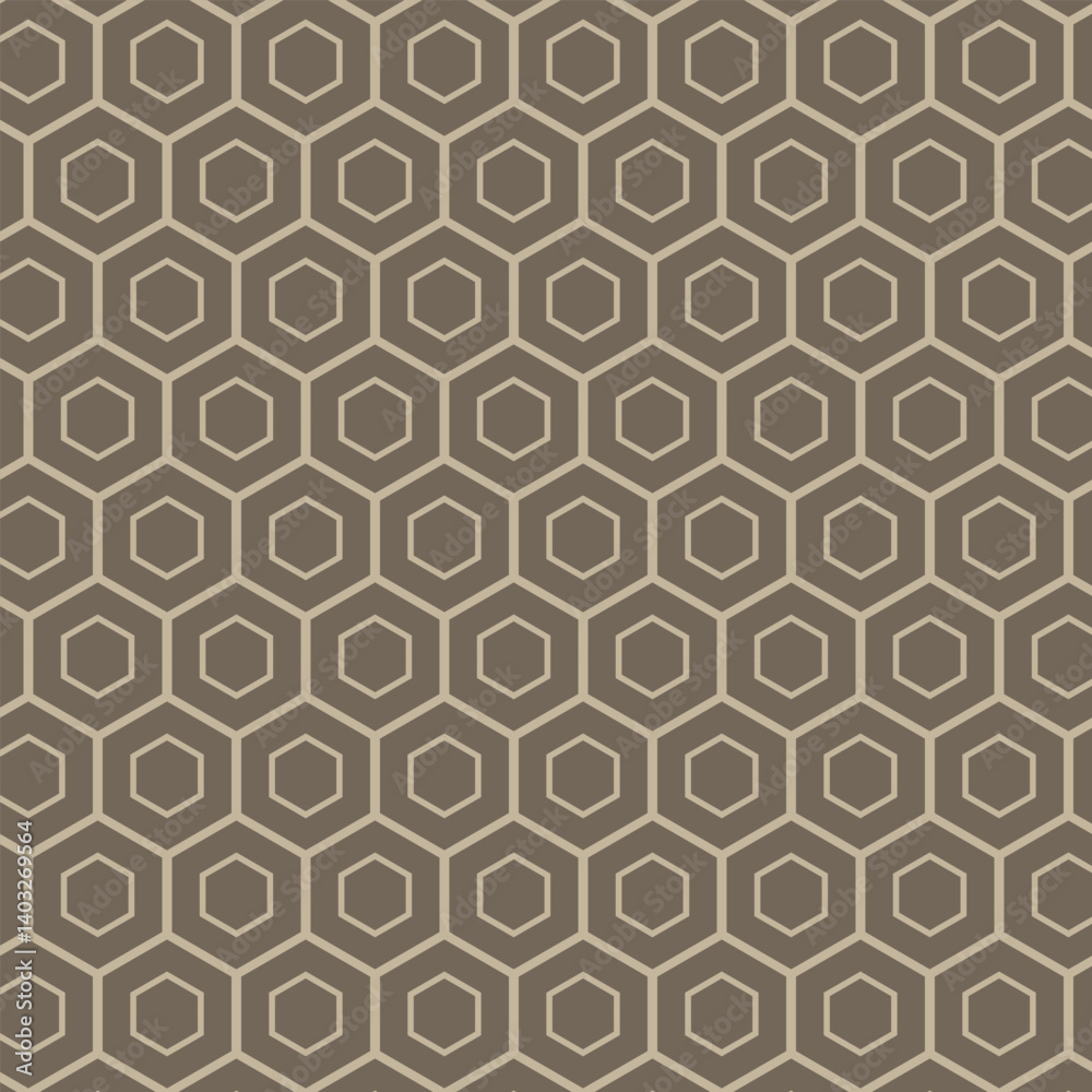 simple abstract light brown colour gexagon honeycomb semless pattern with a brown background simple abstract light brown colour gexagon honeycomb semless pattern with a brown background