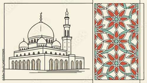 vector illustration of an old building