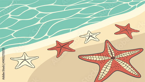 starfish on the beach