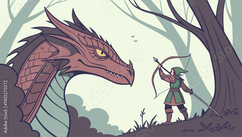 dragon and horse