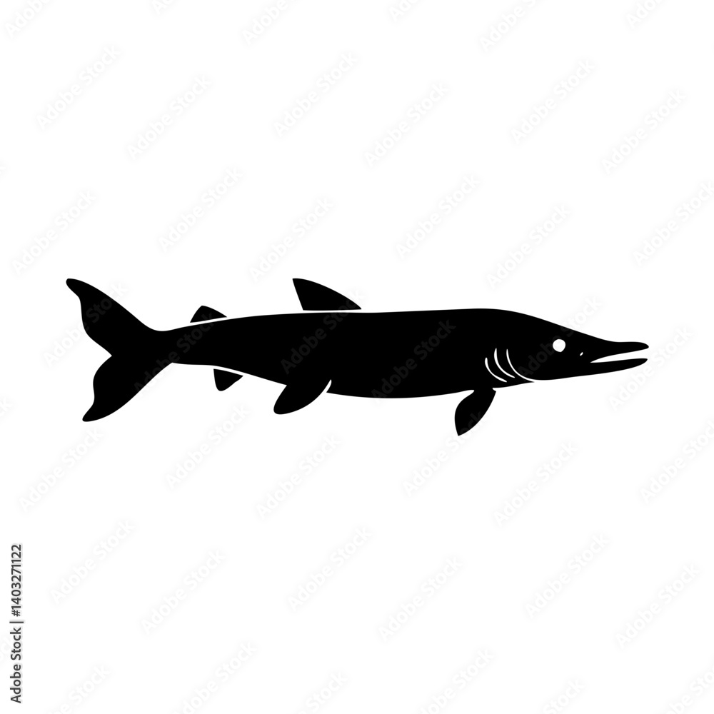 pike icon, pike silhouette vector illustration-simple silhouette illustration of pike, perfect for pike logos and icons pike icon, pike silhouette vector illustration-simple silhouette illustration of pike, perfect for pike logos and icons