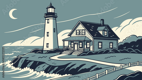 lighthouse on the beach