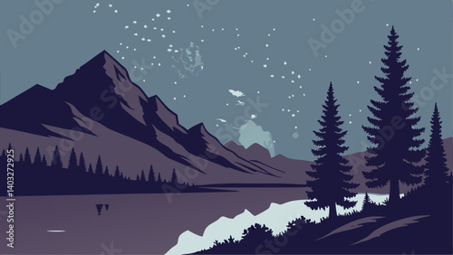 winter mountain landscape