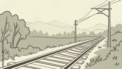 railway in the mountains