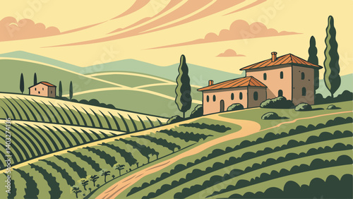 vineyard in tuscany