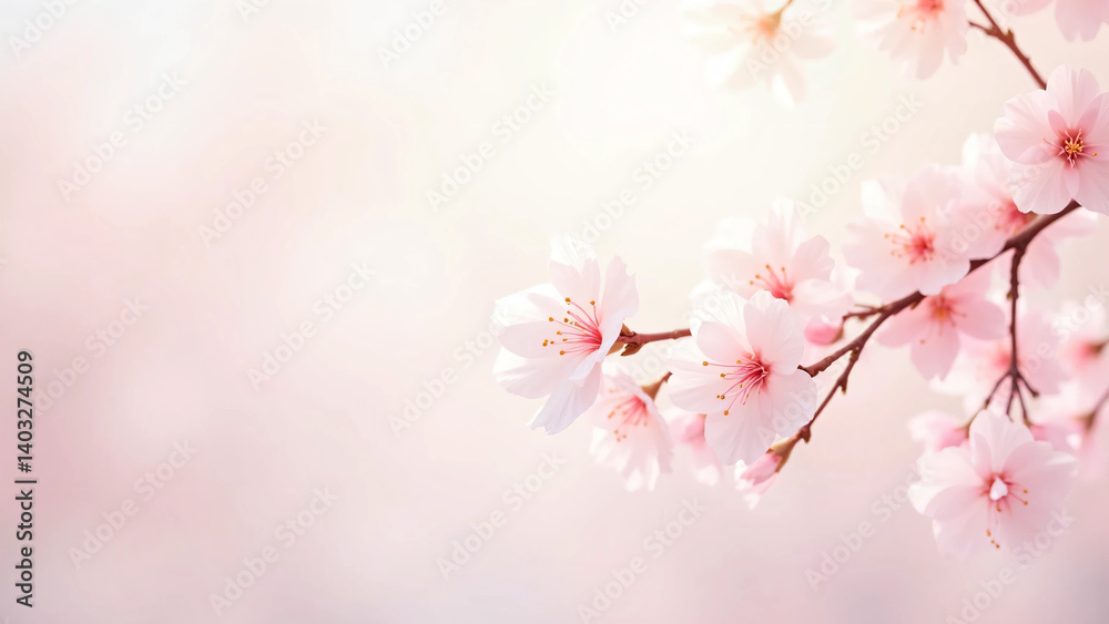Cherry Blossom Background in Spring Season – Beautiful Pink Sakura Flowers Blooming with Soft Petals, Blue Sky, and Nature Landscape for Tranquil Floral Scenery Cherry Blossom Background in Spring Season – Beautiful Pink Sakura Flowers Blooming with Soft Petals, Blue Sky, and Nature Landscape for Tranquil Floral Scenery