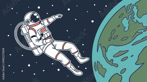 astronaut in space