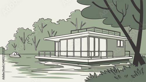 house on the lake