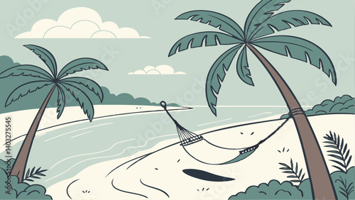palm trees on the beach