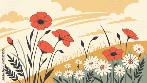 field of poppies