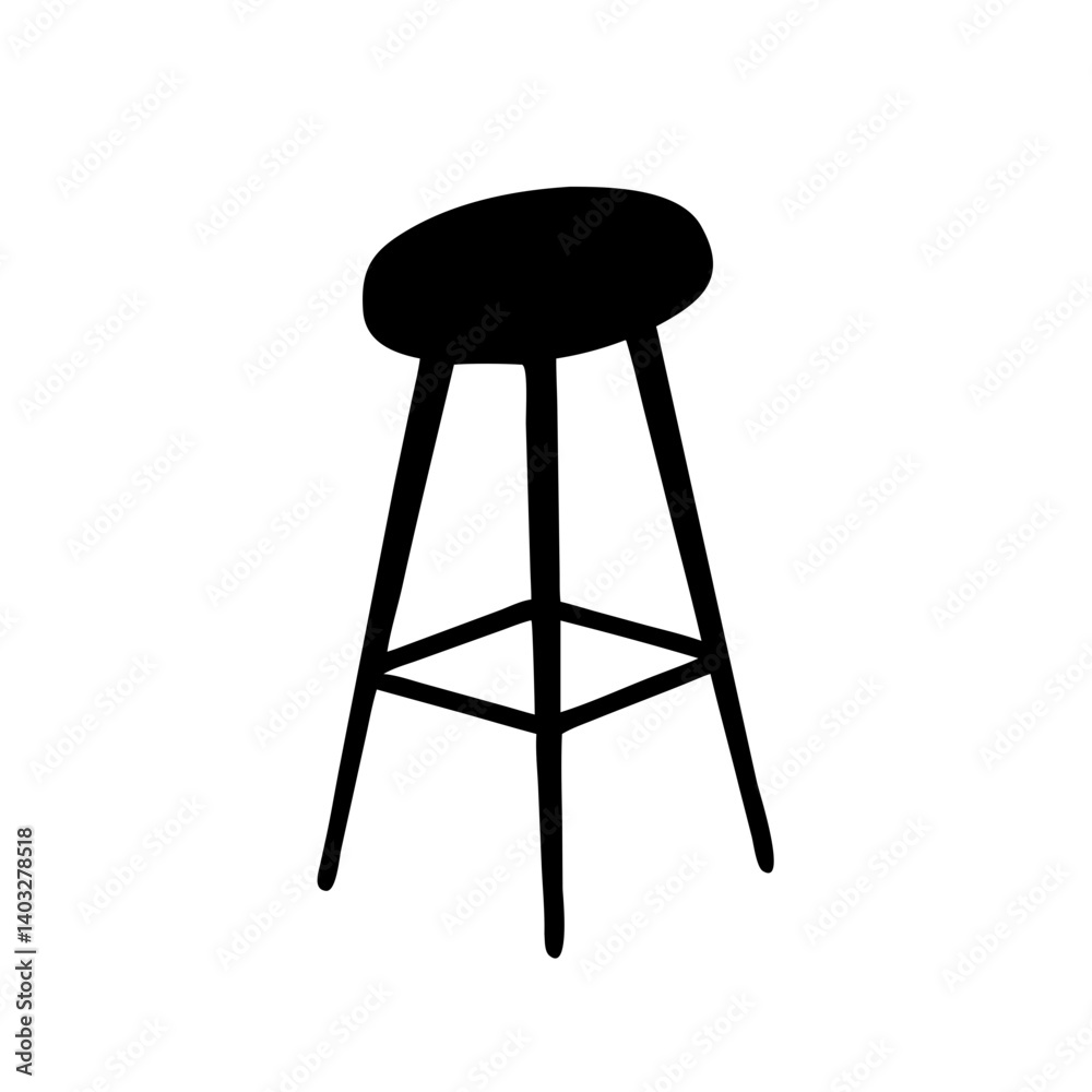 bar stool icon, bar stool silhouette vector illustration-simple silhouette illustration of bar stool, perfect for bar stool logos and icons bar stool icon, bar stool silhouette vector illustration-simple silhouette illustration of bar stool, perfect for bar stool logos and icons