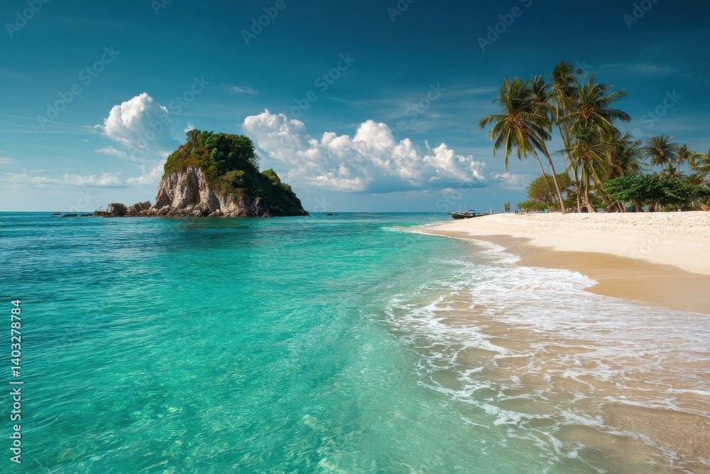 Fototapeta premium Tropical Island Paradise