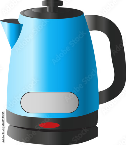electric kettle isolated on white background