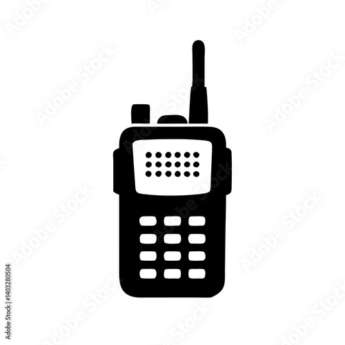 walkie talkie icon, walkie talkie silhouette vector illustration-simple silhouette illustration of walkie talkie, perfect for walkie talkie logos and icons